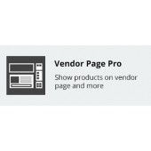 Vendor Page Pro